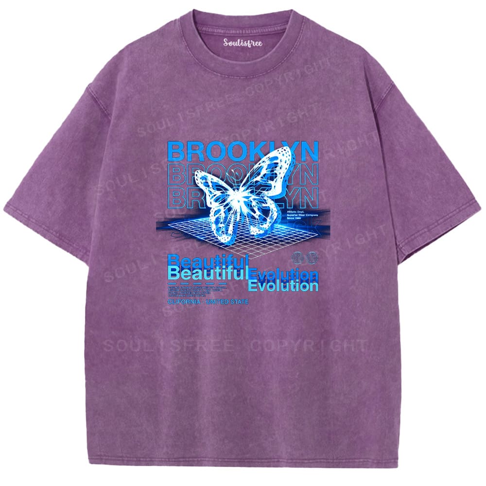 Soulistree The Digital Bloom Washed Tee