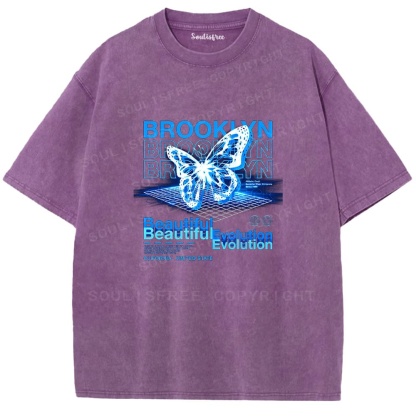 Soulistree The Digital Bloom Washed Tee