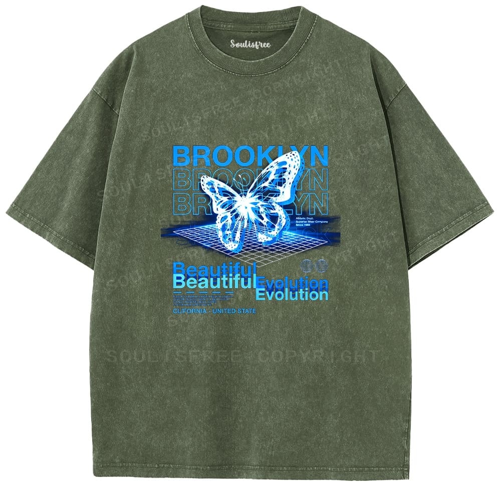Soulistree The Digital Bloom Washed Tee