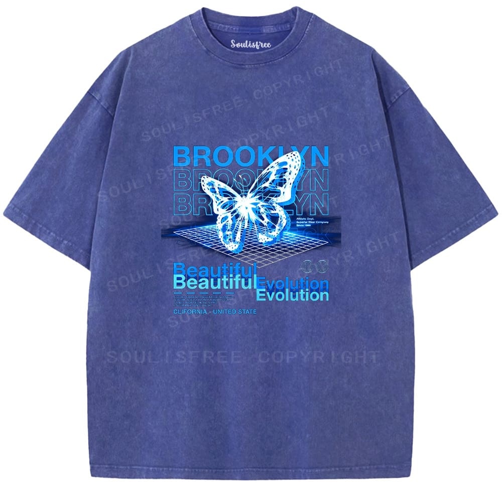 Soulistree The Digital Bloom Washed Tee