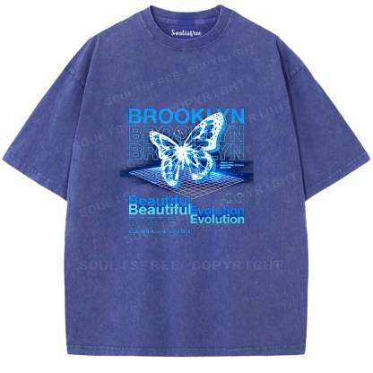 Soulistree The Digital Bloom Washed Tee