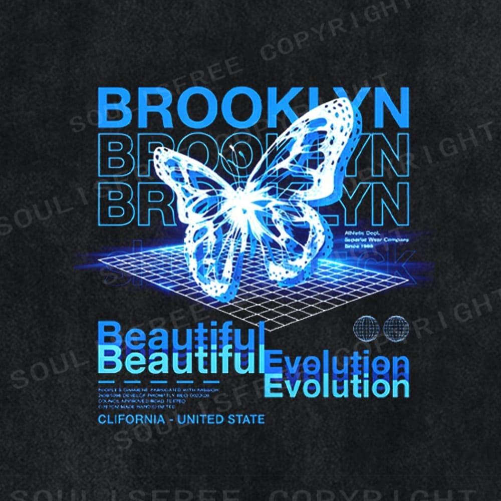 Soulistree The Digital Bloom Washed Tee