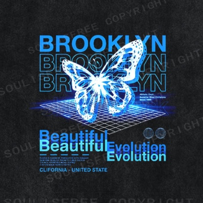 Soulistree The Digital Bloom Washed Tee