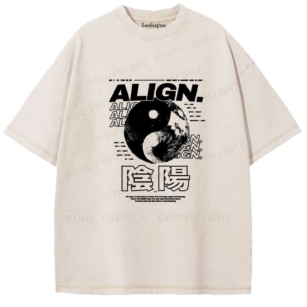 Soulistree The Tao of Alignment Washed Tee