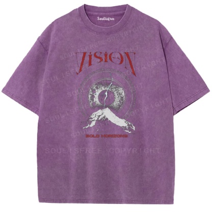 Soulistree Vision Eye Mountain Washed Tee