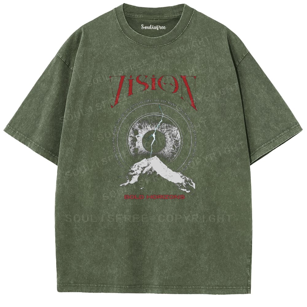 Soulistree Vision Eye Mountain Washed Tee
