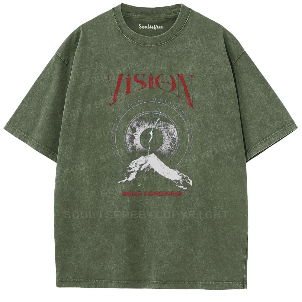 Soulistree Vision Eye Mountain Washed Tee