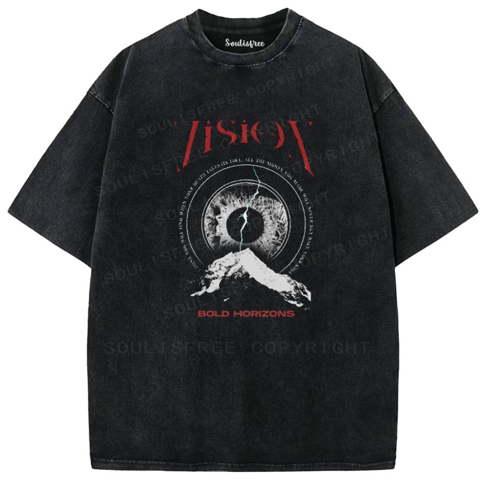 Soulistree Vision Eye Mountain Washed Tee