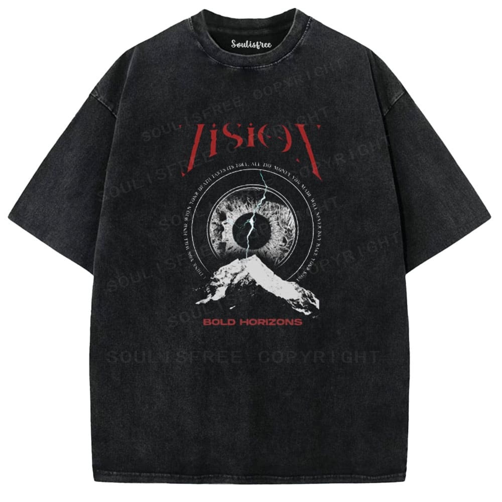 Soulistree Vision Eye Mountain Washed Tee