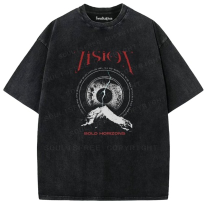Soulistree Vision Eye Mountain Washed Tee