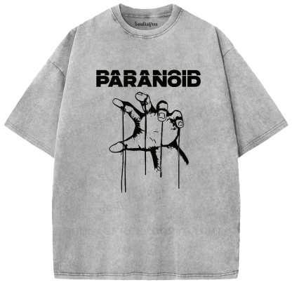 Soulistree Hand Graffiti Print Washed Tee