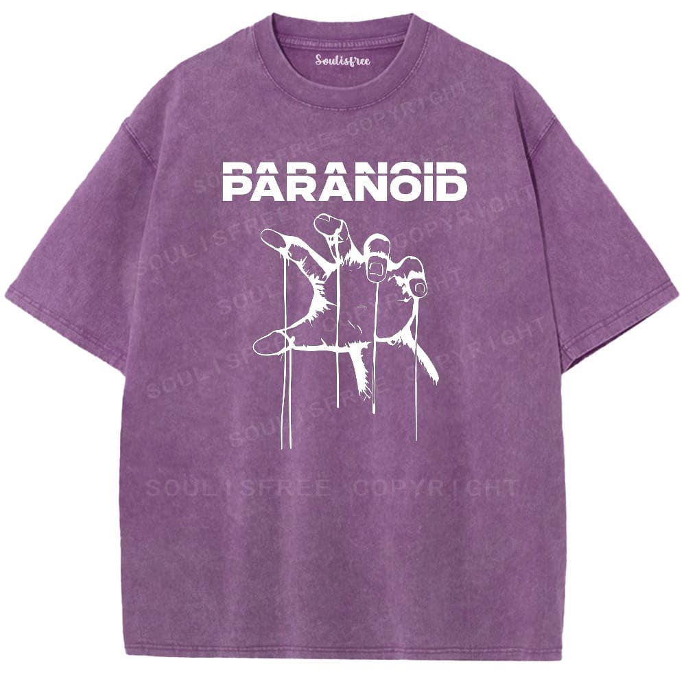 Soulistree Hand Graffiti Print Washed Tee