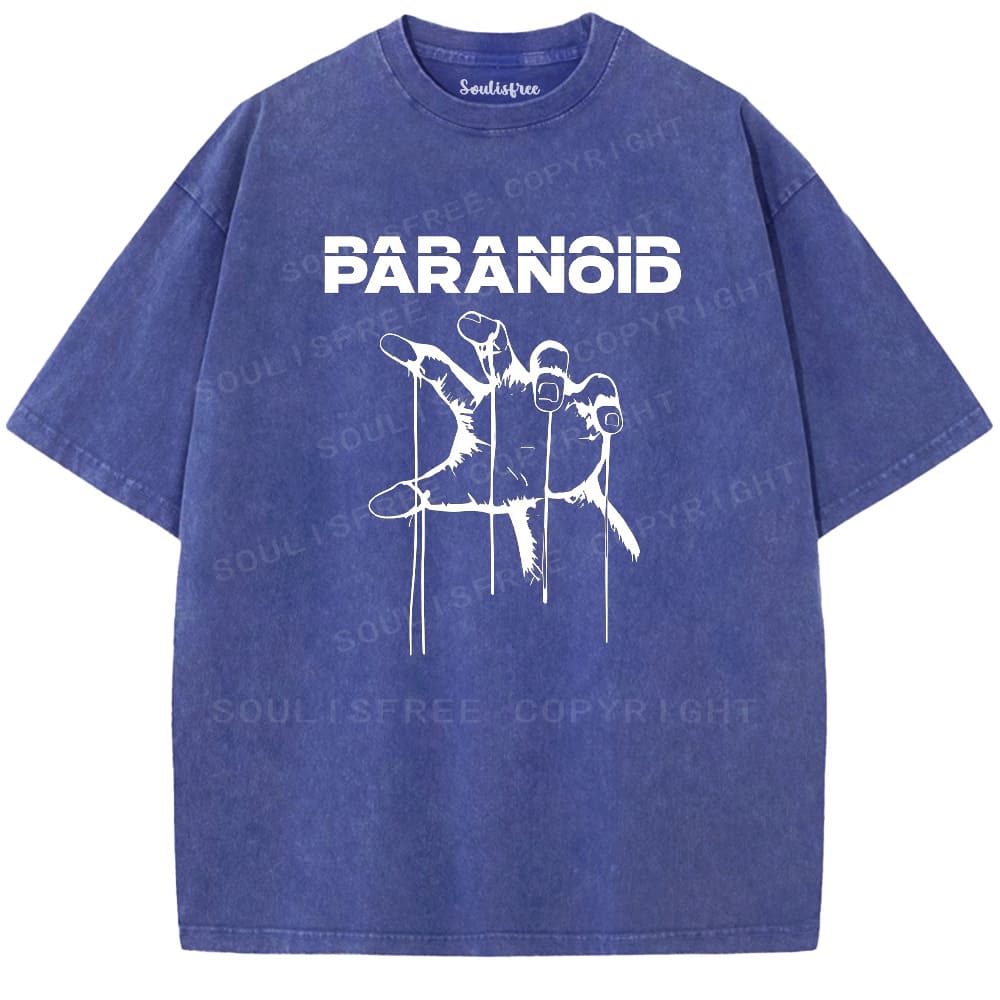 Soulistree Hand Graffiti Print Washed Tee
