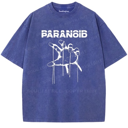 Soulistree Hand Graffiti Print Washed Tee