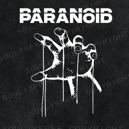 Soulistree Hand Graffiti Print Washed Tee