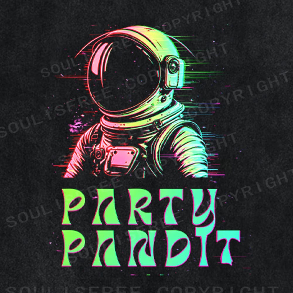 Soulistree Party Pandit Astronaut Washed Tee