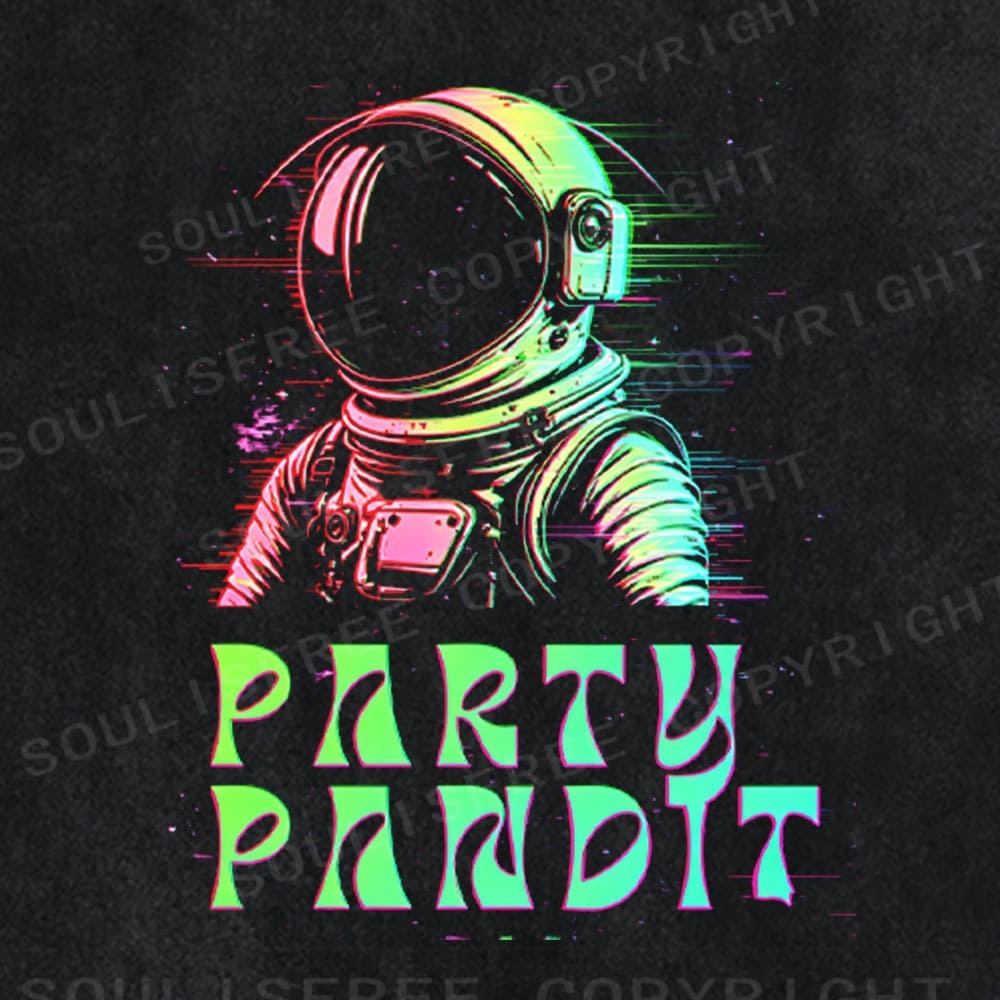 Soulistree Party Pandit Astronaut Washed Tee
