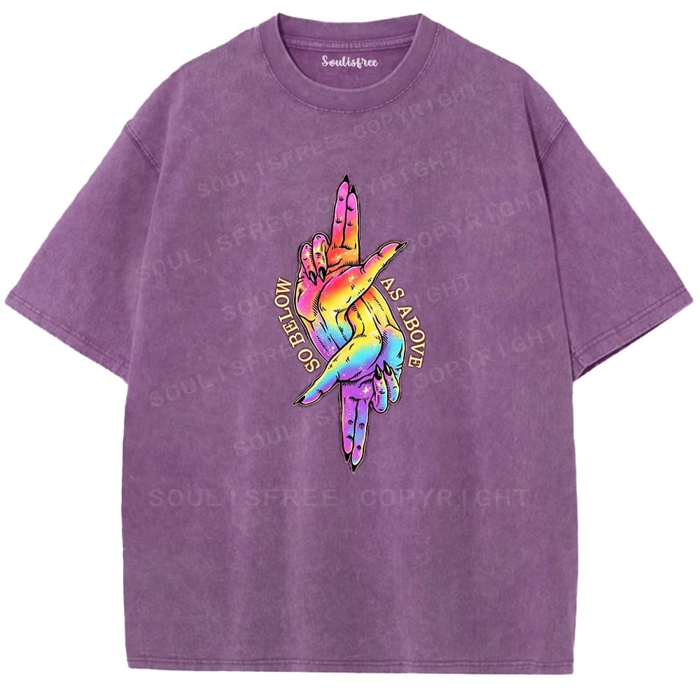 Soulistree As Above So Below Hands Washed Tee