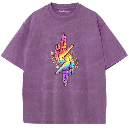 Soulistree As Above So Below Hands Washed Tee