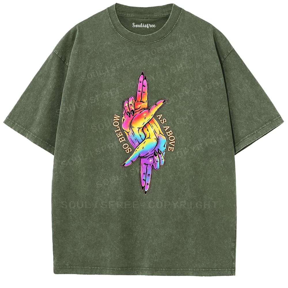Soulistree As Above So Below Hands Washed Tee
