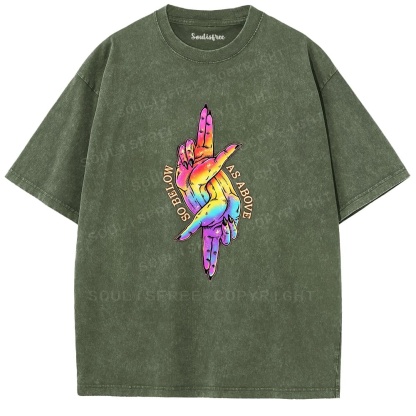 Soulistree As Above So Below Hands Washed Tee