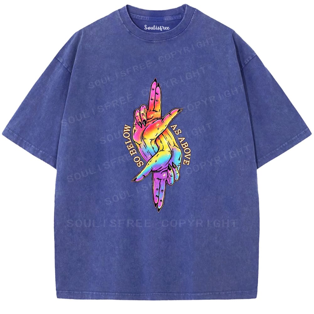 Soulistree As Above So Below Hands Washed Tee