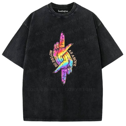 Soulistree As Above So Below Hands Washed Tee