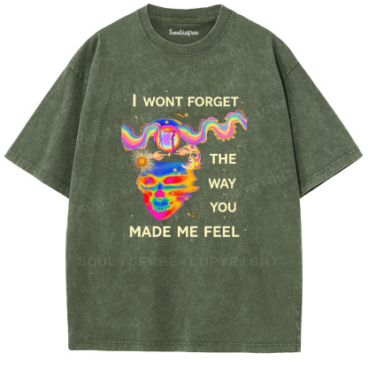 Soulistree Rainbow Skull Memory Washed Tee