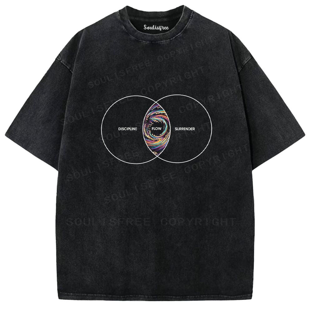 Soulisfree Discipline Flow Surrender Washed Tee