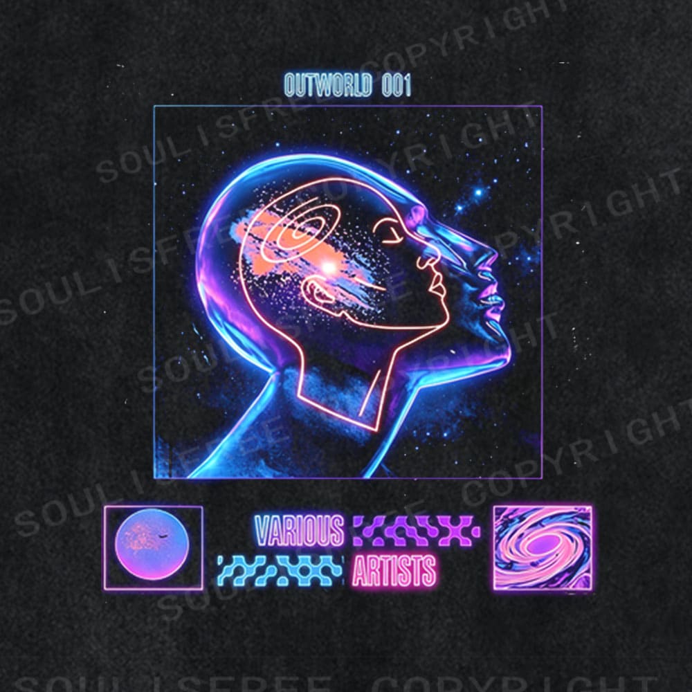 Soulisfree The Mind As Cosmos Washed Tee