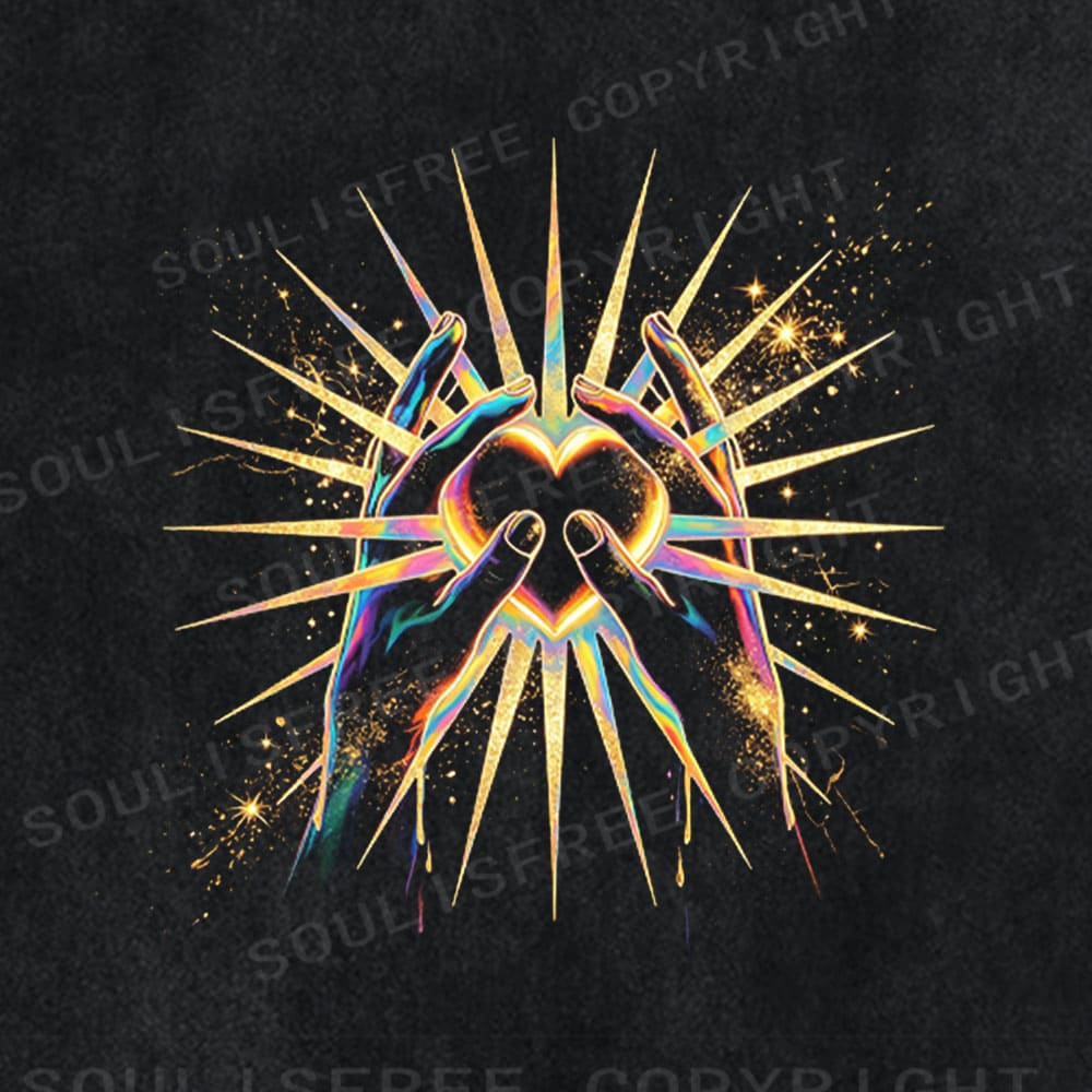 Soulisfree Radiant Heart Hands Washed Tee