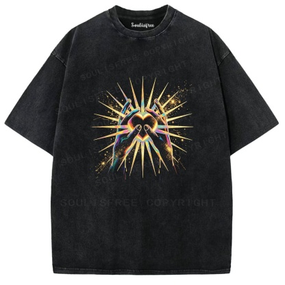 Soulisfree Radiant Heart Hands Washed Tee