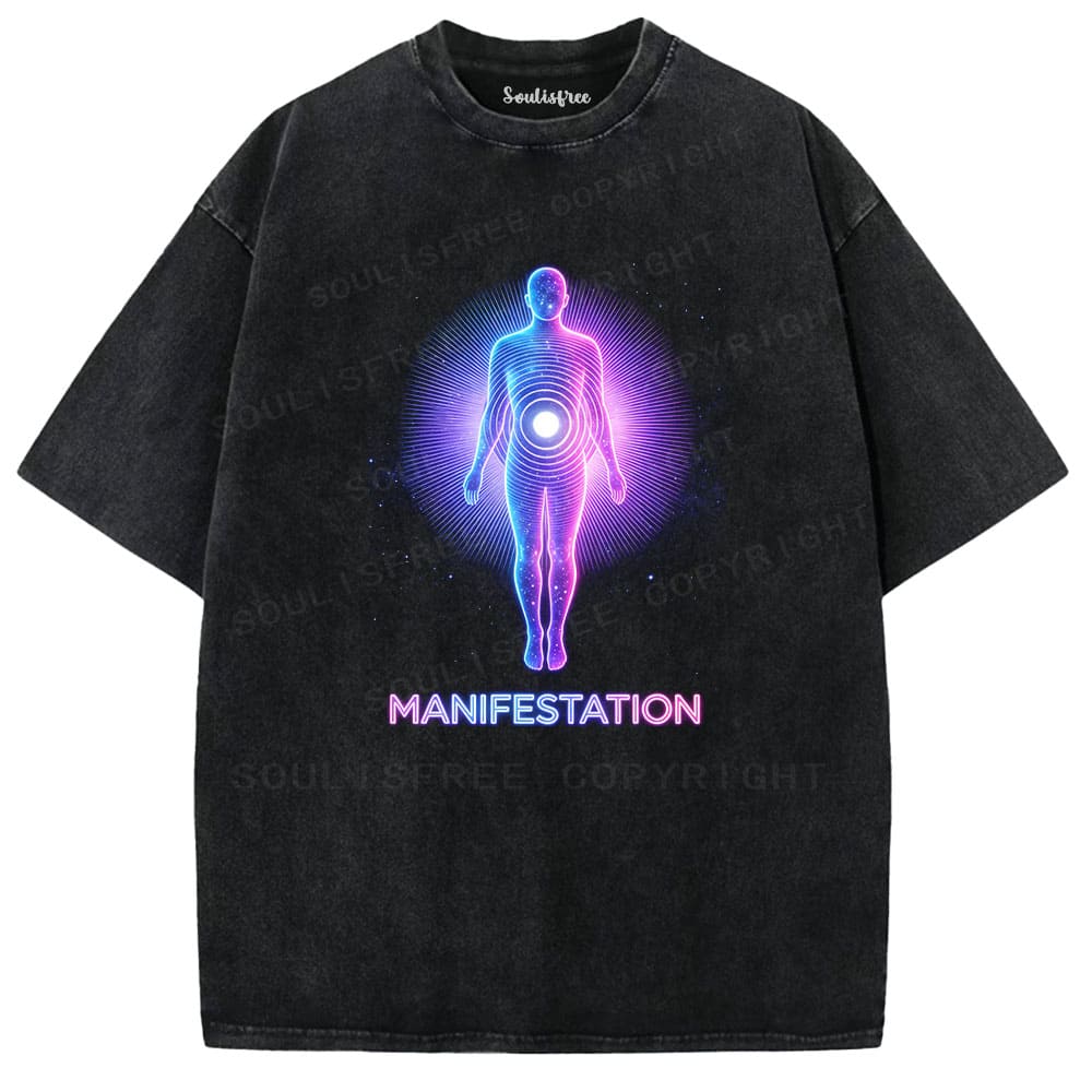 Soulisfree Manifestation Energy Washed Tee