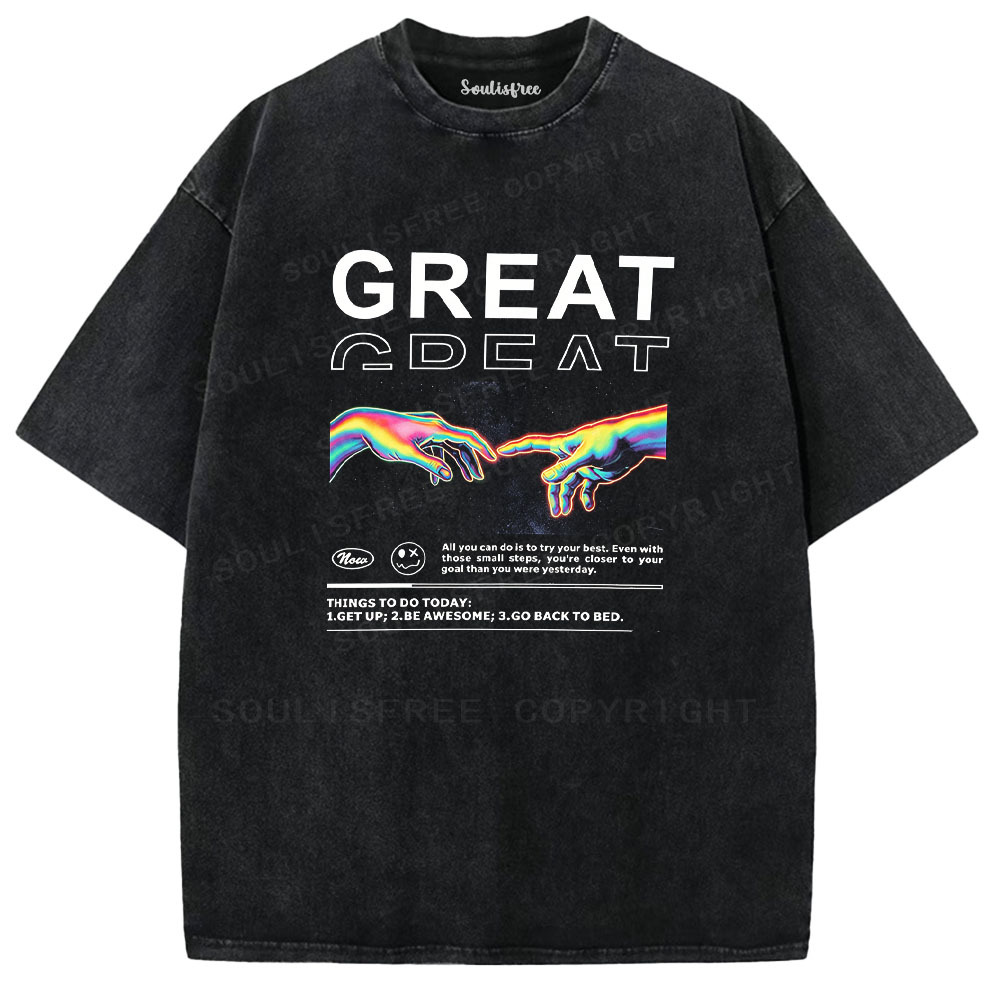 Designed Soulisfree  Washed Tee（水洗T模板） | Soulisfree