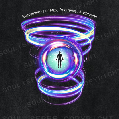 Soulisfree Frequency Human Cosmic Resonance Washed Tee