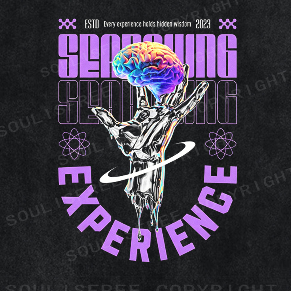 Soulisfree Liquid Metal Brain Washed Tee