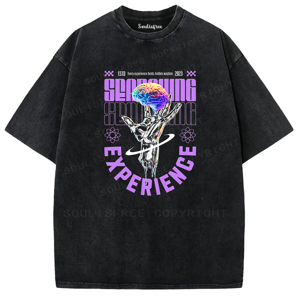 Soulisfree Liquid Metal Brain Washed Tee