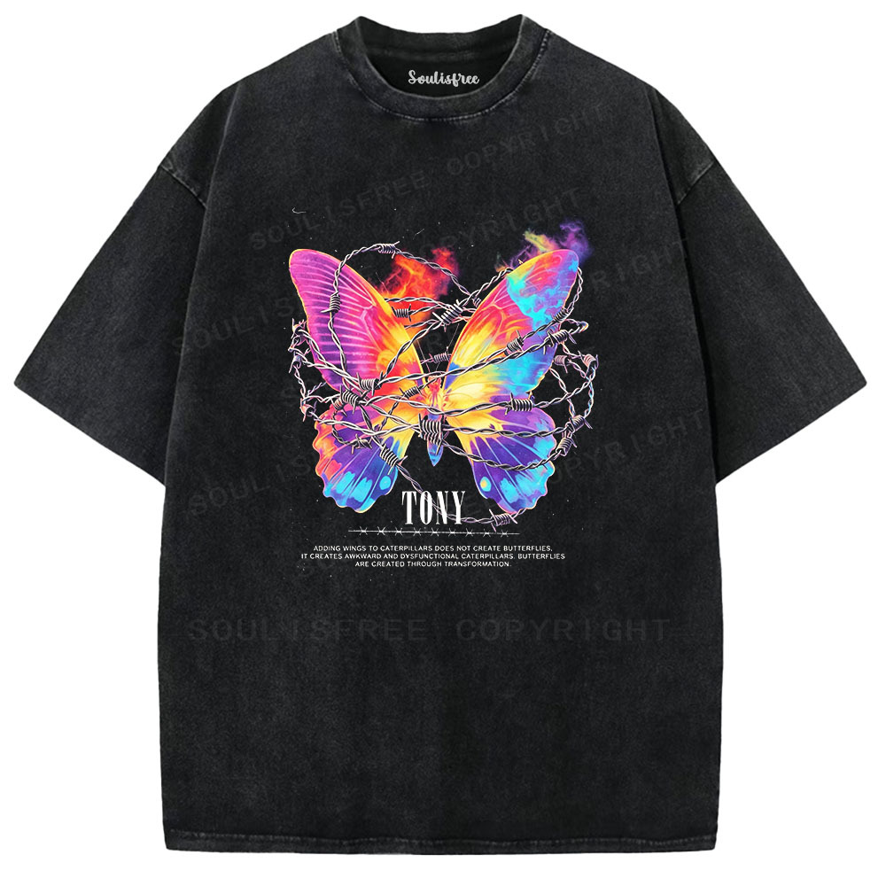 Designed Soulisfree  Washed Tee（水洗T模板） | Soulisfree