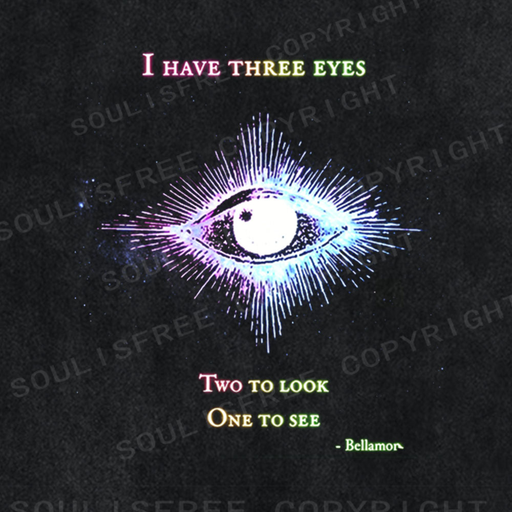 Soulisfree I Have Three Eyes Washed Tee