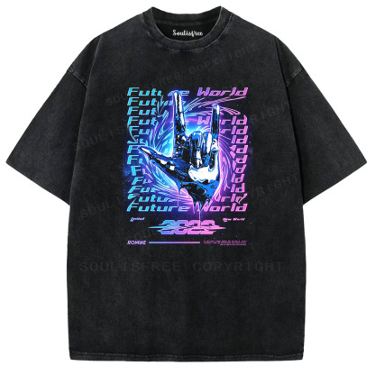 Soulisfree Future World Metal Hand Washed Tee