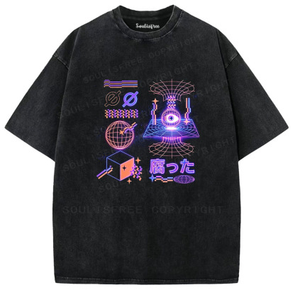 Soulisfree When Technology Meets Decay Washed Tee