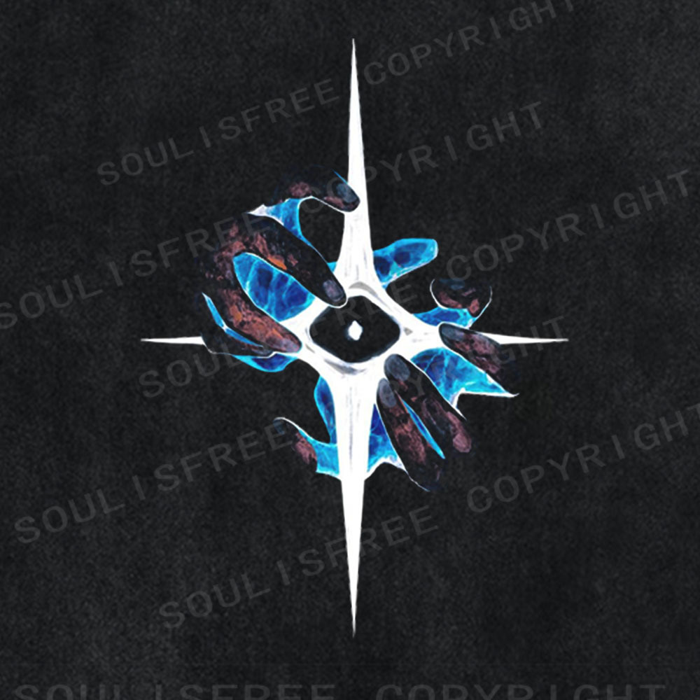Soulisfree Four Hands Star Washed Tee