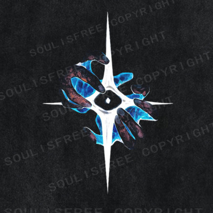 Soulisfree Four Hands Star Washed Tee