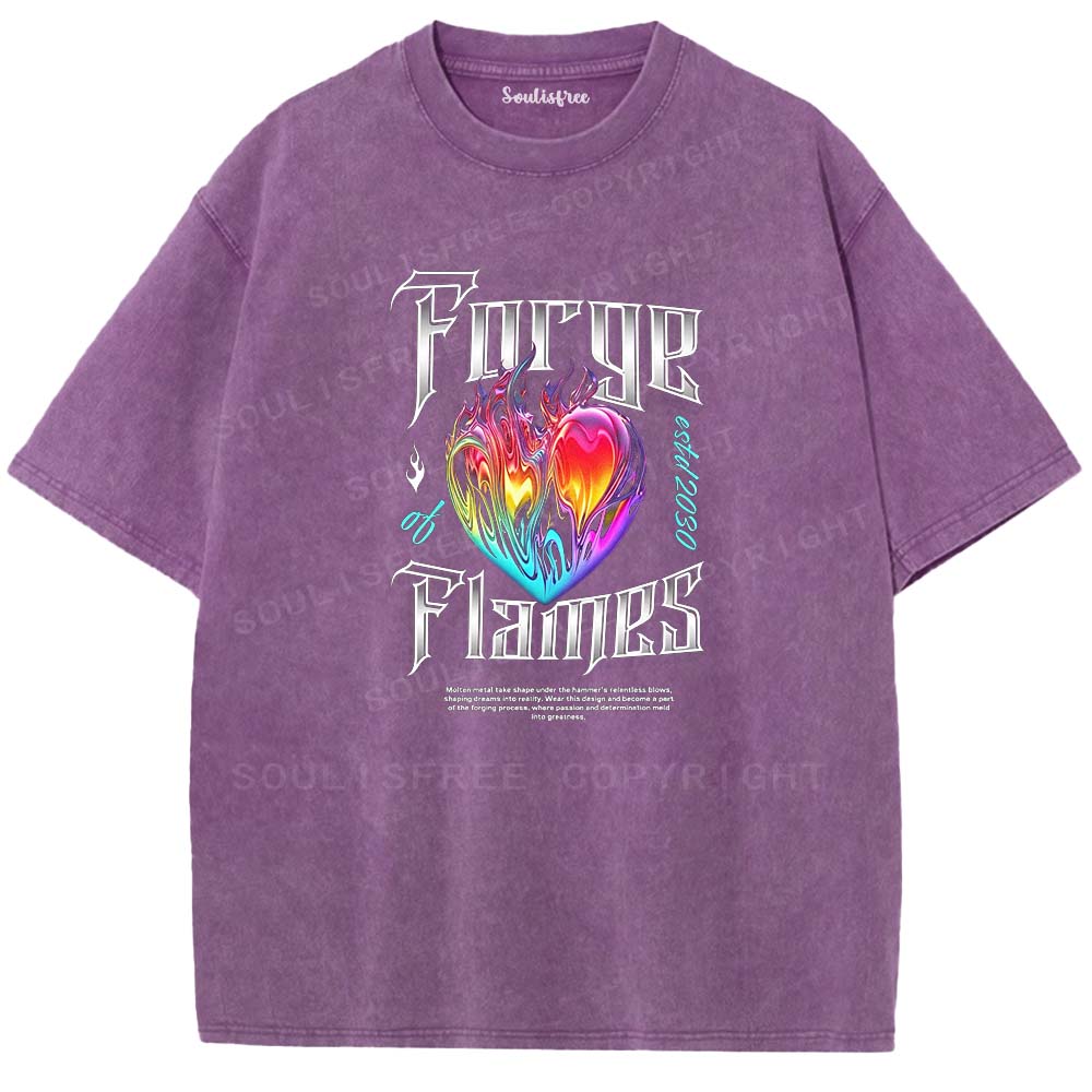 Soulisfree Molten Heart Graphic Washed Tee
