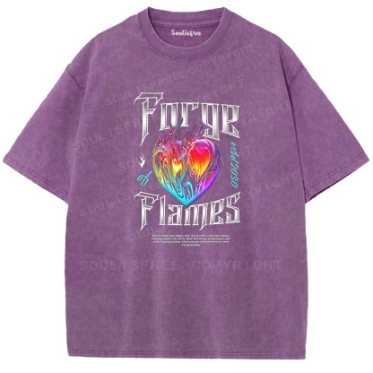 Soulisfree Molten Heart Graphic Washed Tee