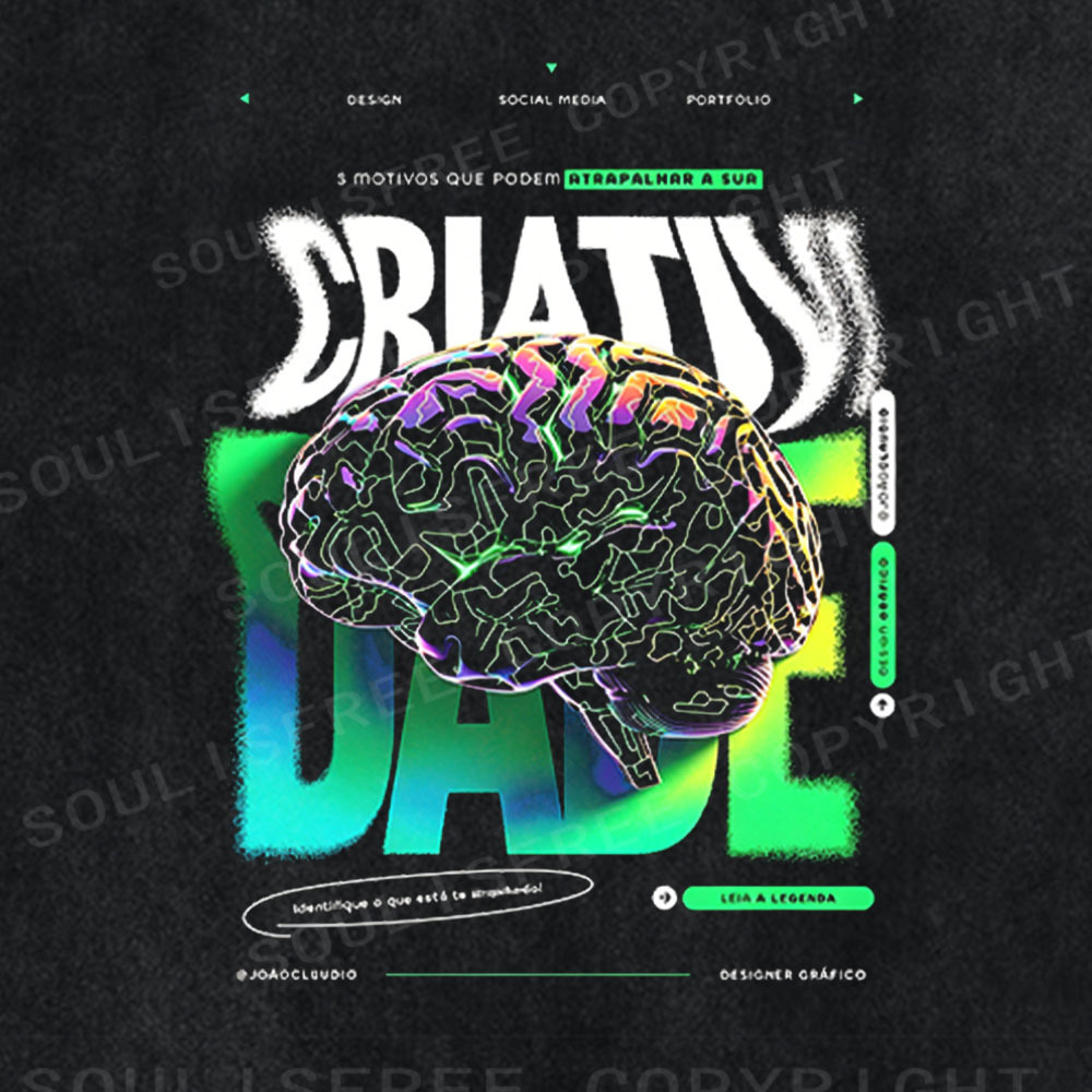 Soulisfree Mind of a Creator Washed Tee