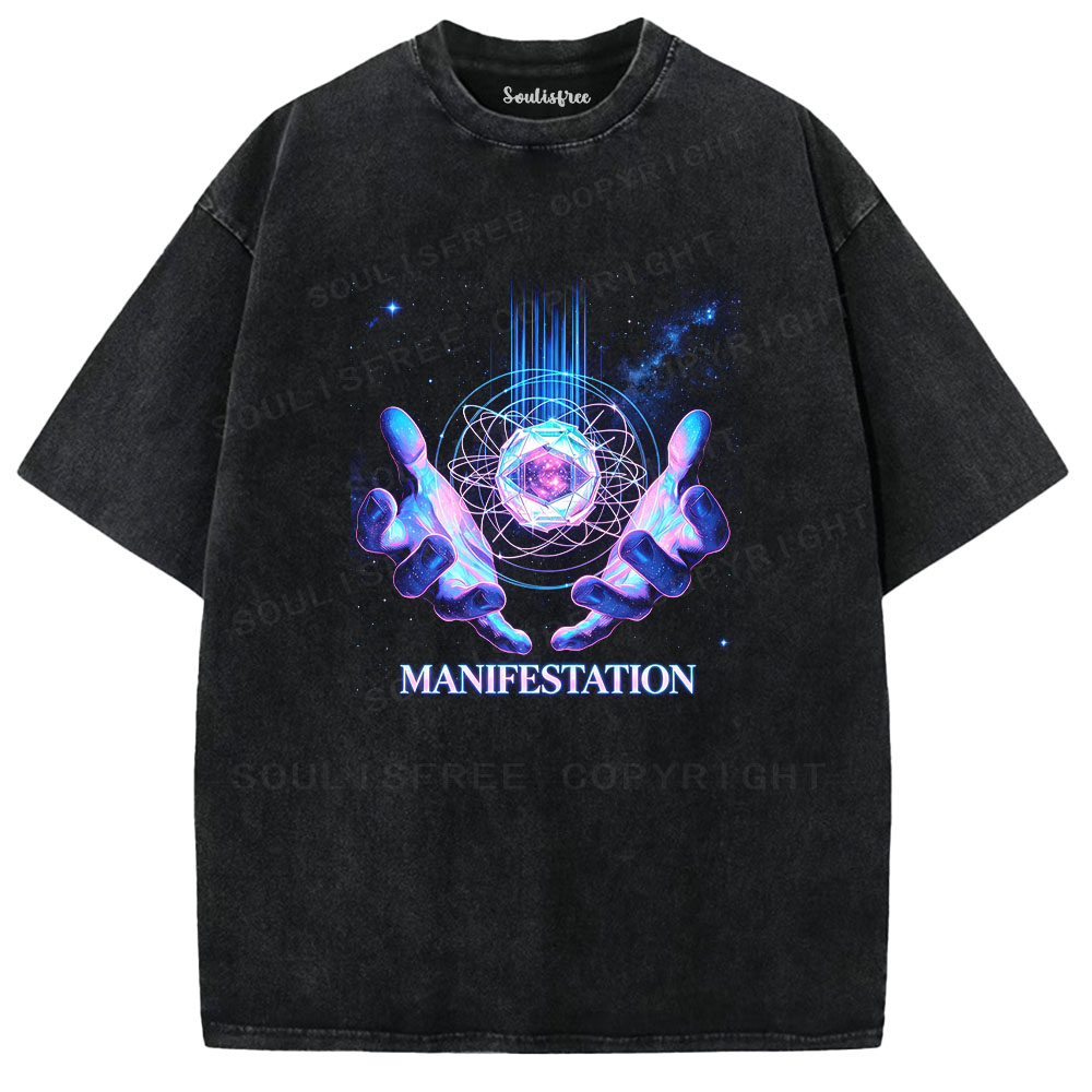 Soulisfree Cosmic Manifestation Washed Tee