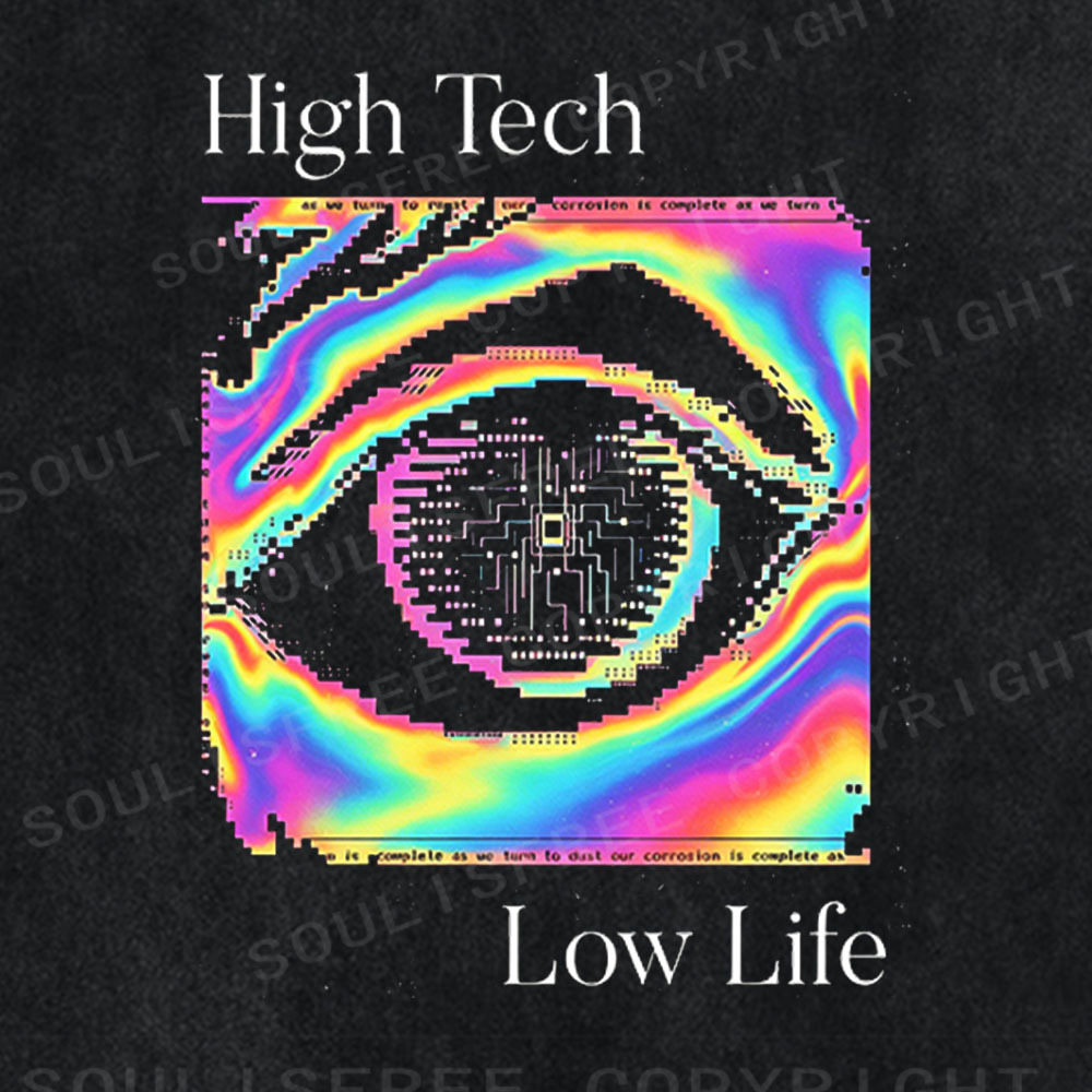 Soulisfree High Tech Low Life Washed Tee
