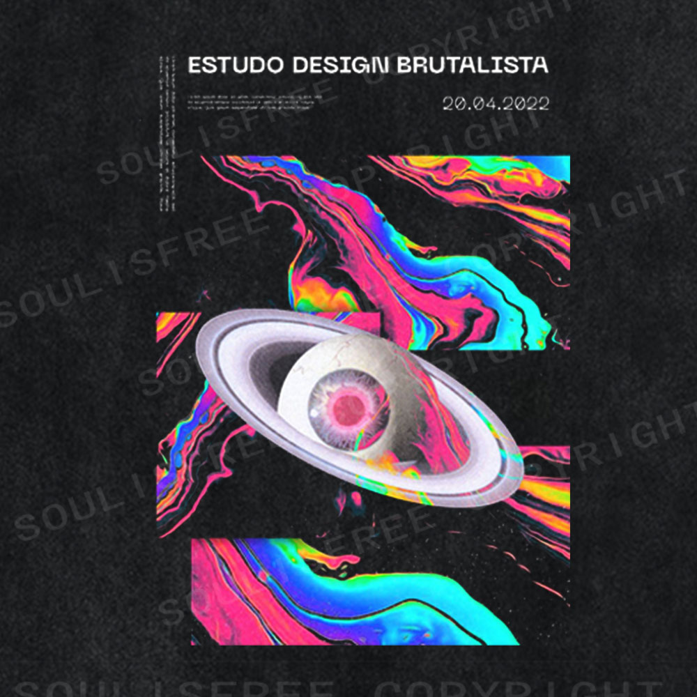 Soulisfree The Observer of Chaos Washed Tee