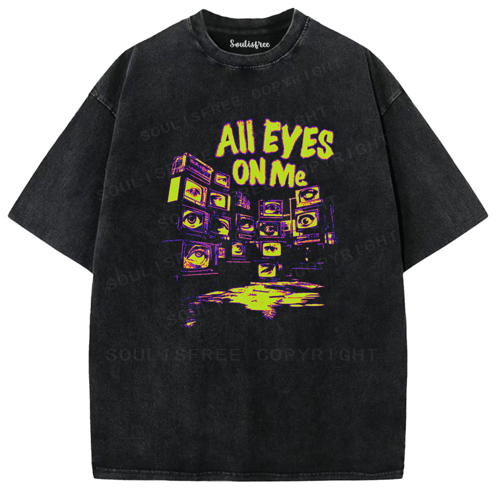 Soulisfree All Eyes On Me Graphic Washed Tee
